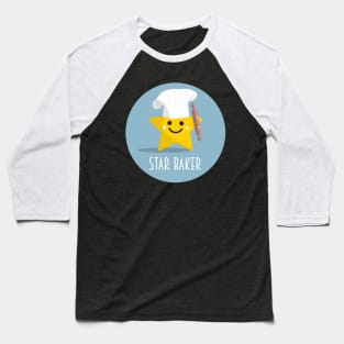 Cute Star Baker with Rolling Pin Baseball T-Shirt